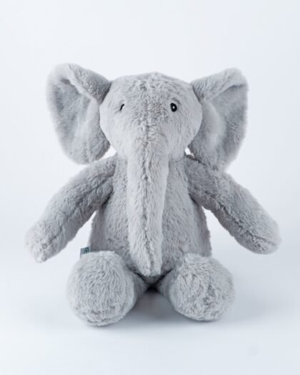 Fluffy Elephant - Light Grey