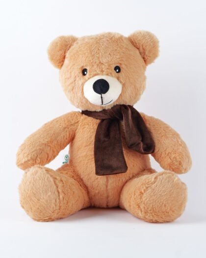 Scarfy Teddy - Light Brown